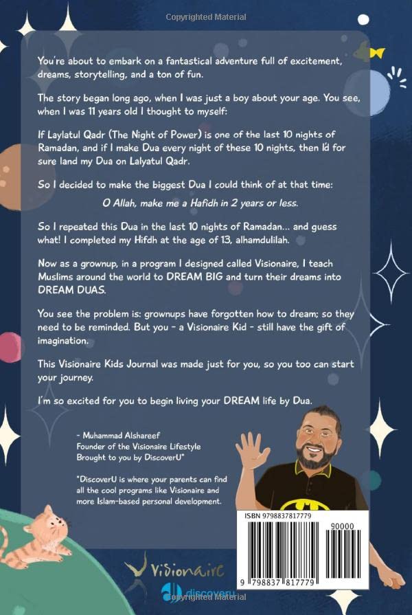 The Dream Dua Journal for kids: My secret plan to live life by Dua (paperback) - Sabiqounbooks