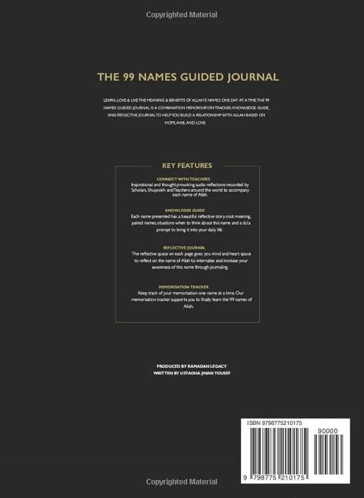 99 Names of Allah Guided journal - Sabiqounbooks