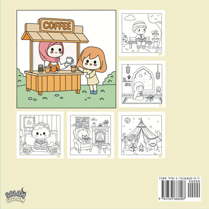 Cute and cozy coloring book - Sabiqounbooks