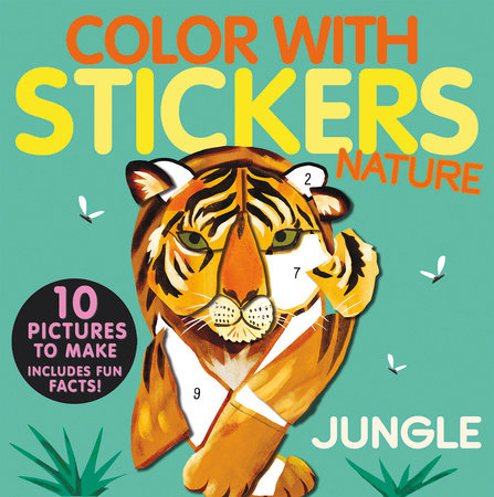 Color with stickers: Jungle