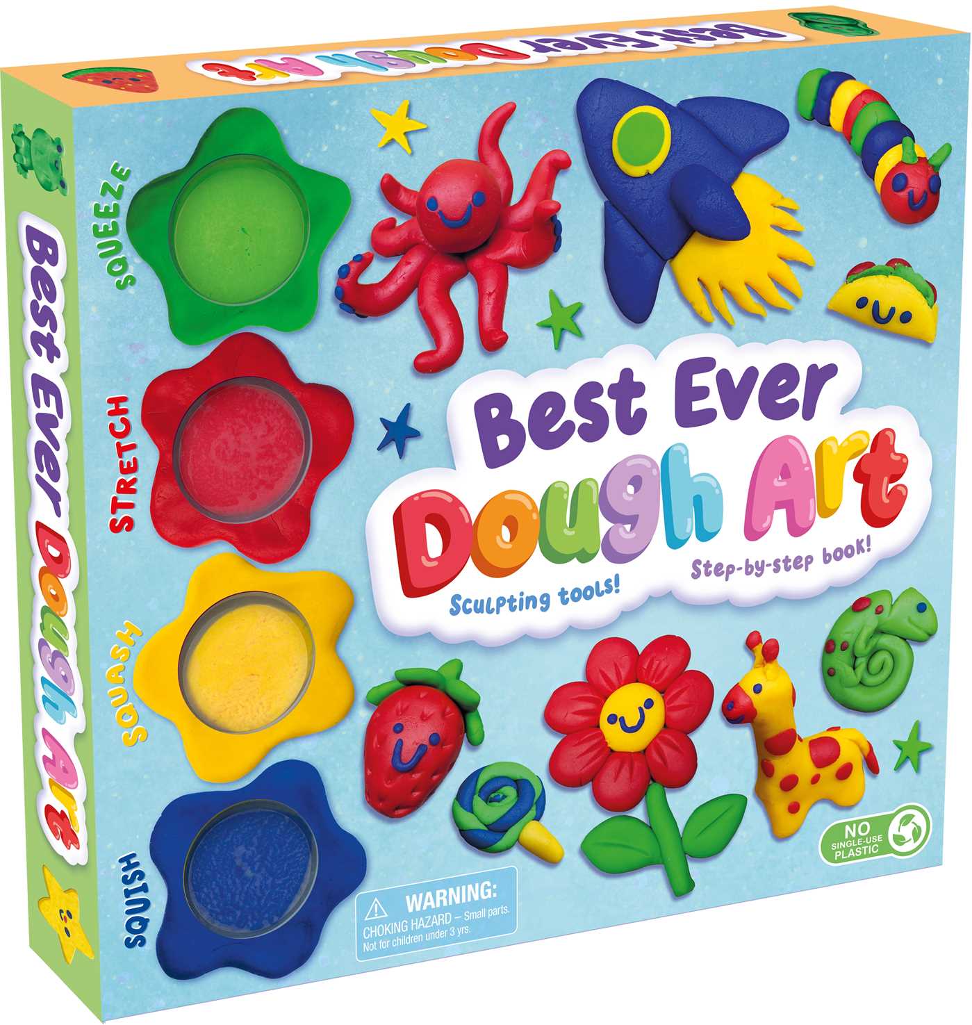 Best Ever Dough Art with 4 Different Color Doughs, Sculpting Tools, and Step-by-Step Book