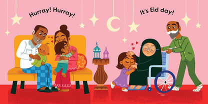 Excited for Eid (An Our Neighborhood Series Board Book for Toddlers Celebrating Islam) - Sabiqounbooks