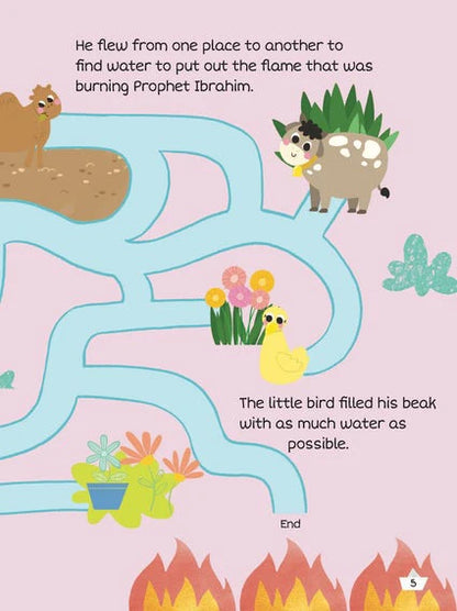 Prophet Ibrahim AS and the little bird activity book - Sabiqounbooks
