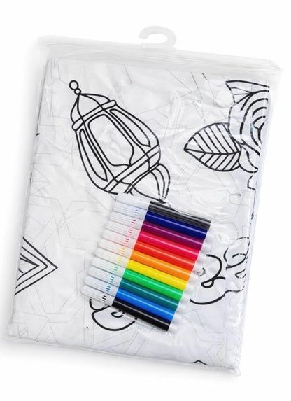 Islamic Coloring Tablecloth for Kids - Sabiqounbooks