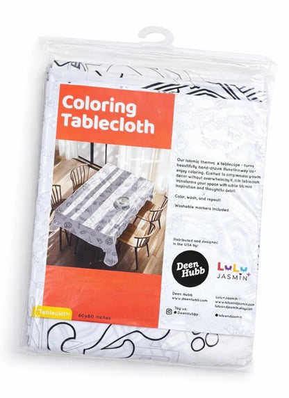 Islamic Coloring Tablecloth for Kids - Sabiqounbooks