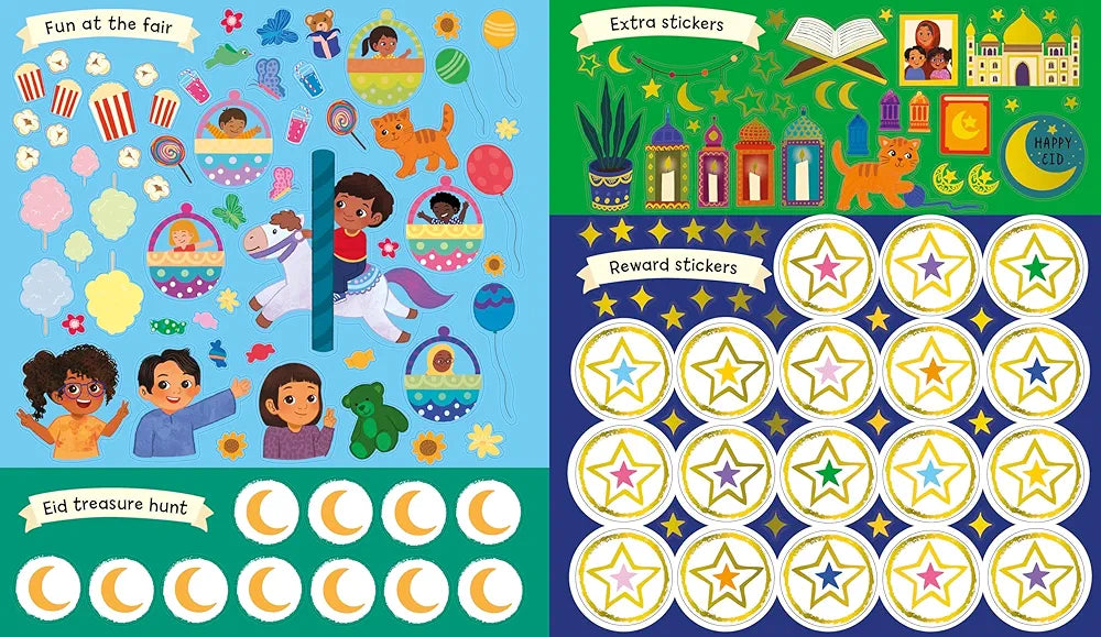 Happy Eid Stickers Activity - Sabiqounbooks