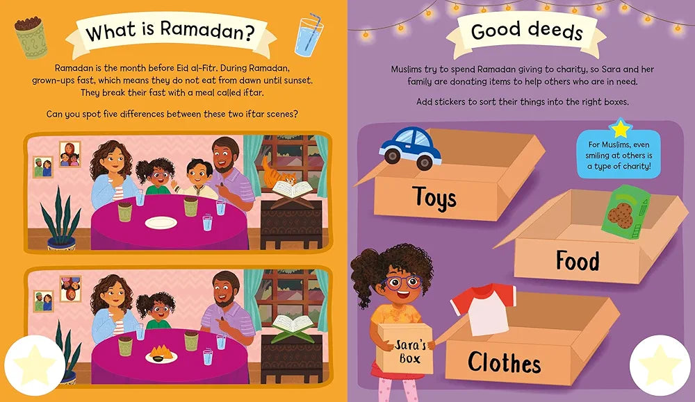 Happy Eid Stickers Activity - Sabiqounbooks