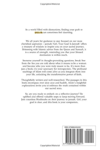 Girl, your goal is Jannah - Sabiqounbooks